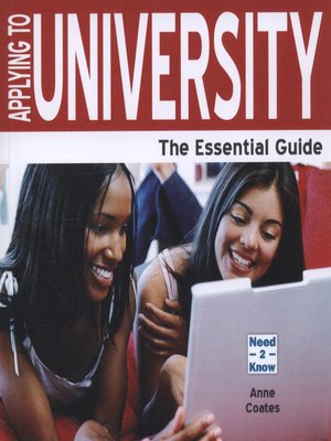 cover image of Applying to university